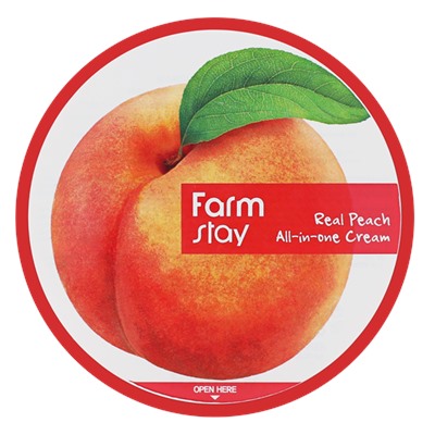 Крем для лица и тела с экстрактом персика FARMSTAY Real Peach All-in-One Cream 300 ml