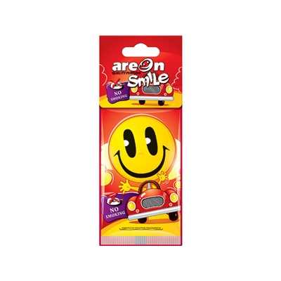 Ароматизатор для авто подвесной картонный "AREON" SMILE RING аромат- "NO SMOKING" (Болгария)