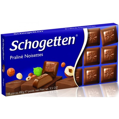 Шоколад Schogetten Ореховое пралине молочный 100гр