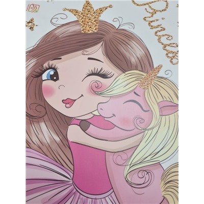 Наклейка многоразовая интерьерная «Маленькая принцесса» (2379)