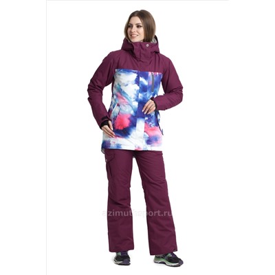 Женская сноуборд куртка Alpha Endless 1909_25 Фиолетовый принт