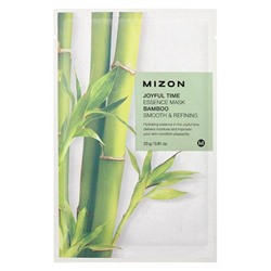 Mizon Joyful Time Essence Mask Bamboo 23 г Тканевая маска для лица с экстрактом бамбука