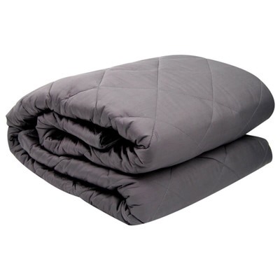 Одеяло Save&Soft стеганое тяжелое 11,3кг пепельно-серый 193*203см