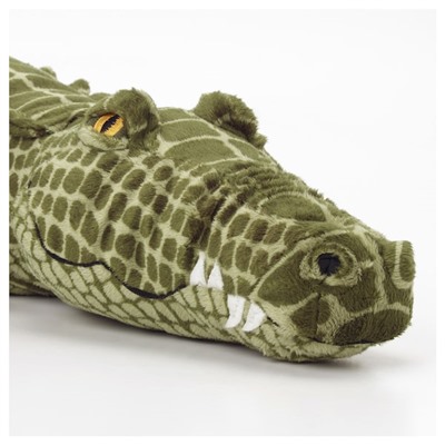 JÄTTEMÄTT ЭТТЕМЭТТ, Мягкая игрушка, крокодил/зеленый, 80 см