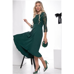 Платье "Лика" (зелёное) П7521