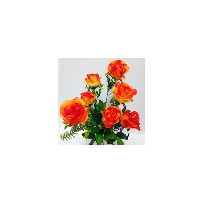 Букет искусственных цветов роза красный 60 см 7 бутонов к20