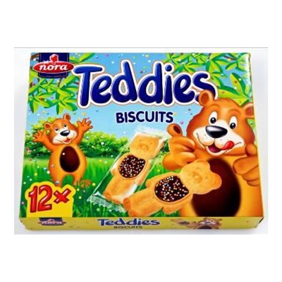 Нора Печенье с какао кремом и драже "Teddies" (Тэдди) (14.6г*12) 175г