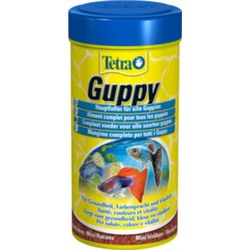 Tetra Guppy (хлопья) 100мл. Корм для всех видов Гуппи и других живородящих рыб