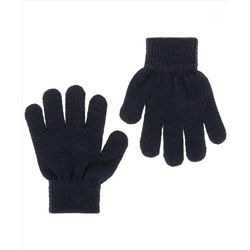Синие вязаные перчатки