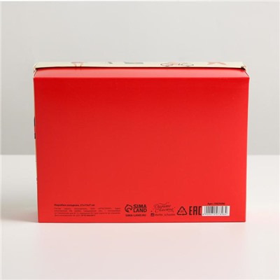 Коробка складная «С Дэ Рэ»,  21 × 15 × 7 см