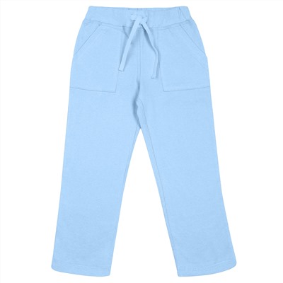 Голубые брюки из футера 2-3