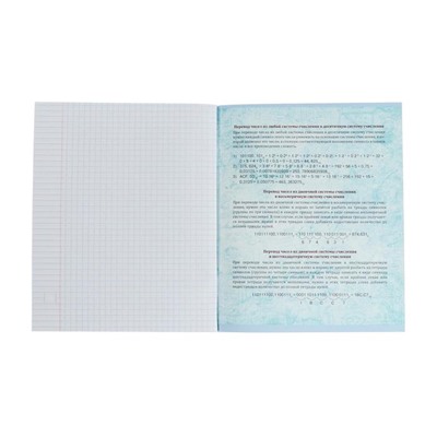 Тетрадь предметная "Неон", 48 листов в клетку "Информатика", обложка мелованный картон, УФ-лак, блок офсет