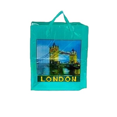 Хозяйственная сумка с рисунком Города, 50х55х25 см