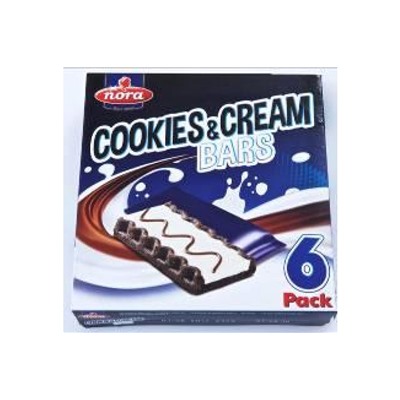 Нора Печенье с какао, с белым кремом и молоч.шок."Cookies&Cream" (25г*6) 150г