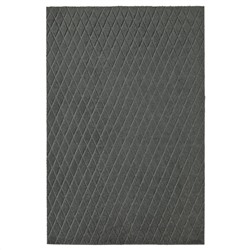ÖSTERILD ОСТЕРИЛЬД, Придверный коврик для дома, темно-серый, 60x90 см