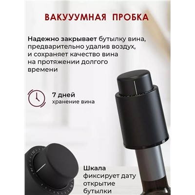 Набор сомелье с электрическим штопором для вина Electric Wine Set