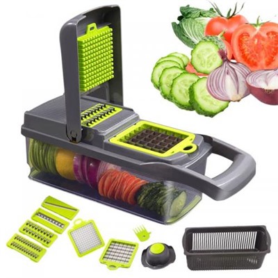 Овощерезка Veggie Slicer слайсер с контейнером 14 в 1 оптом