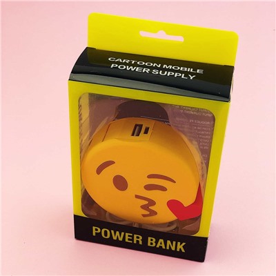 Портативное зарядное устройство Power Bank "Emoji", purple