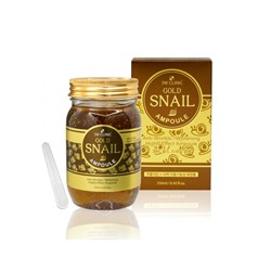 GOLD SNAIL AMPOULE 250ml Сыворотка для лица с золотом и муцином улитки и коллоидным зол