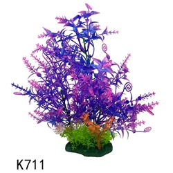 Искусственное аквариумное растение Кустик, 9х28 см, Акция!