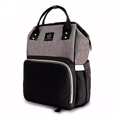 Рюкзак для мамы (черно-серый)