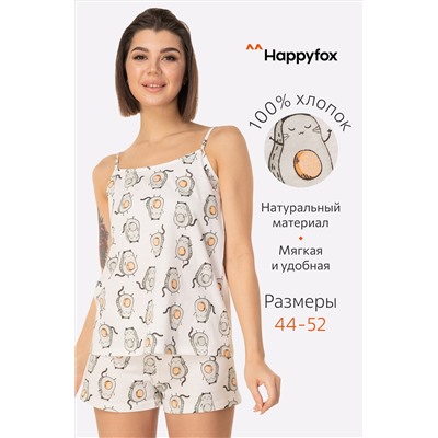 Женская пижама с шортами Happyfox