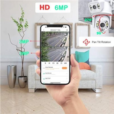 Интеллектуальная камера WIFI Smart Camera с двойным объективом, 6 МП оптом