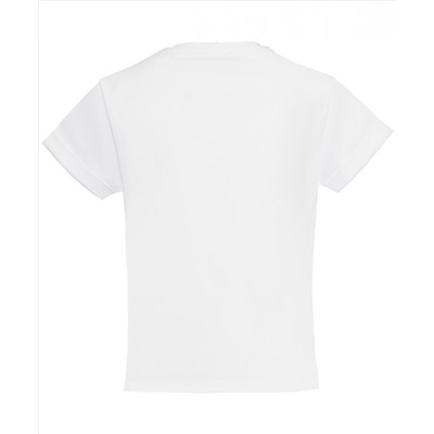 Белая футболка с принтом