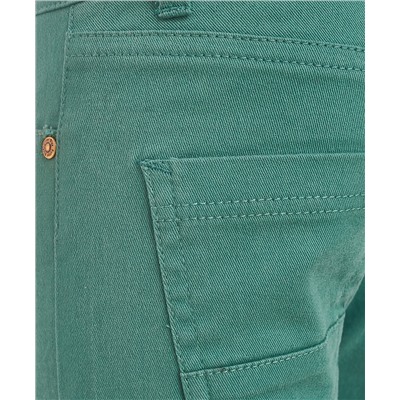 Зеленые твиловые брюки