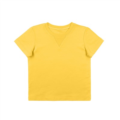 Желтая футболка прямого кроя 2-3
