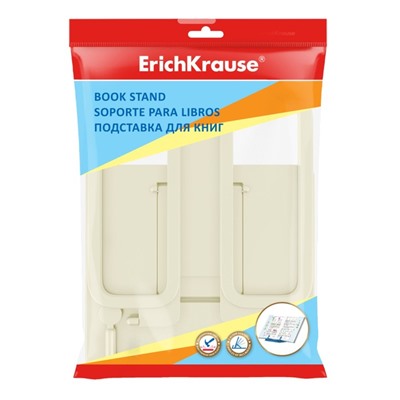 Подставка для книг ErichKrause Base, Pastel, пластик, желтая