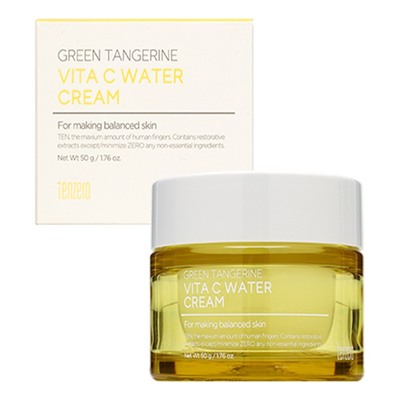 Освежающий крем с экстрактом зеленого мандарина Tenzero Green Tangerine Vita C Water Cream 50г