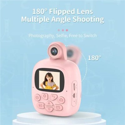 Детская фотокамера Мгновенная печать Children's Digital Print Camera 1080P HD проекционная цифровая оптом