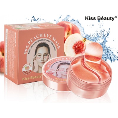 Гидрогелевые патчи для глаз с Персиком Kiss Beauty Peach