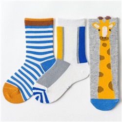 Набор детских носков «Жираф» в мягкой упаковке, 3 пары