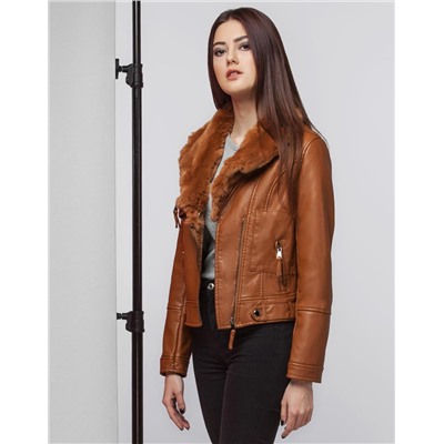 Оригинальная коричневая женская куртка Braggart "Youth" модель 25582