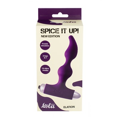 Анальная пробка с вибрацией Spice it up New Edition Elation Ultraviolet 8018-04lola