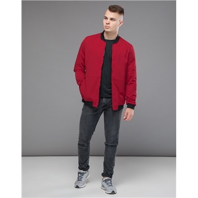 Куртка бомбер красная высокого качества Braggart "Youth" модель 43755
