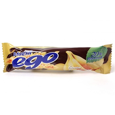 Батончики мюсли банан в шоколаде Ego, 25 г