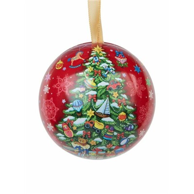 Новогоднее подвесное елочное украшение - Шар с новогодним пожеланием внутри - цена за 1 шар