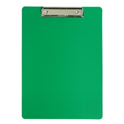 Планшет с зажимом А4, 1000 мкм, Calligrata ЭКОНОМ гибкий пластик, зелёный (клипборд)