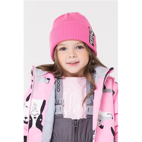 Шапка для девочки Crockid КВ 20131 розовый Размер 54-56