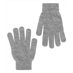 Серые вязаные перчатки
