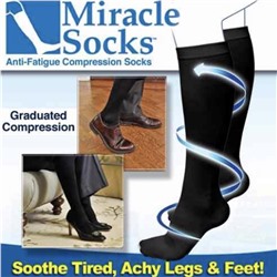 Компрессионные гольфы  для профилактики и лечения ног MIRACLE SOCKS