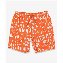 Оранжевые плавательные шорты