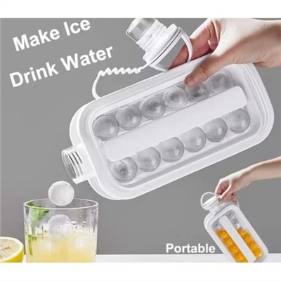 Форма для кубиков льда 2 в 1 ICE CUBE MAKING BOTTLE 24 кубиков оптом