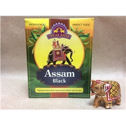 ASSAM BLACK Indian Bazar (Черный байховый крупнолистовой чай Ассам в коробке Индиан Базар), 200 г.