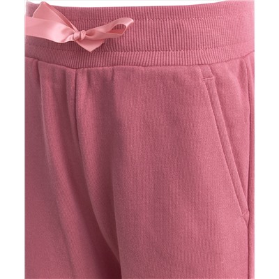 Розовые брюки из футера