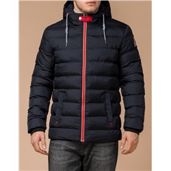 Куртка стильная мужская цвет темно-синий-красный модель 35228