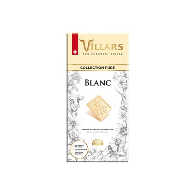 Шоколад Швейцарский Villars Белый с ванилью 100гр